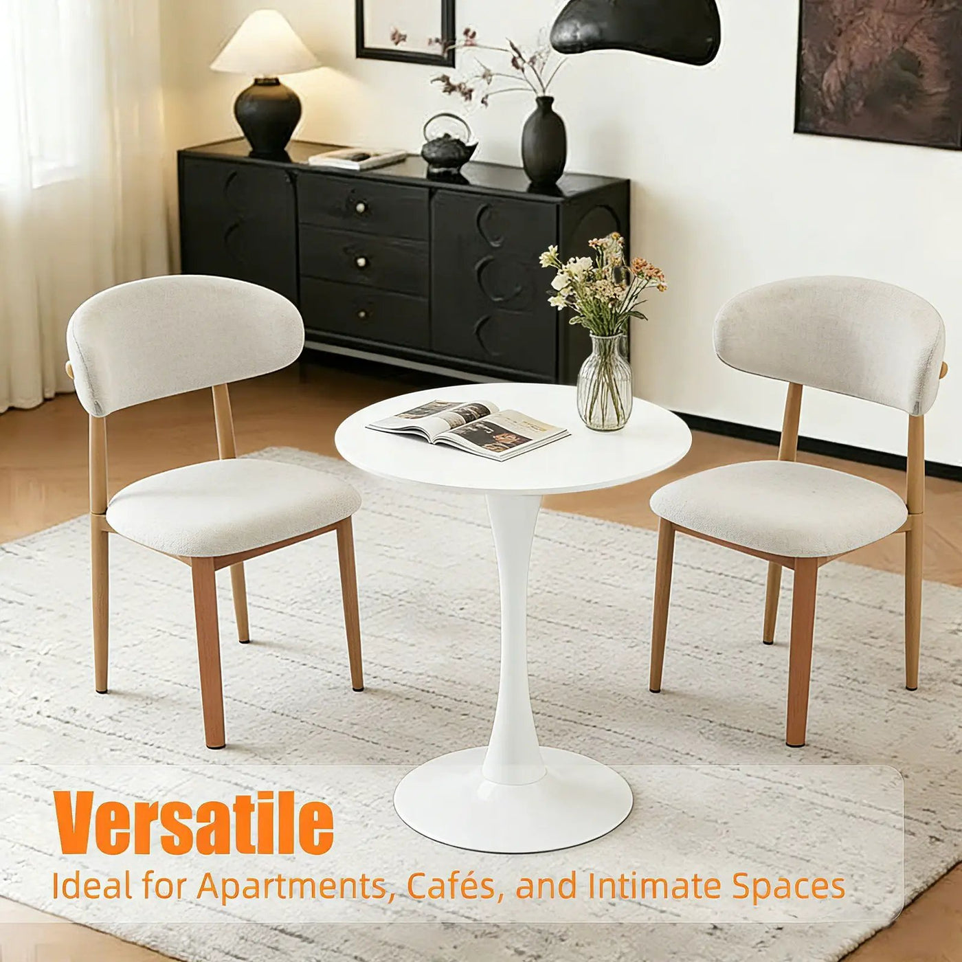 Round Dining Table With Tulip Style Base by HouseOfZazla