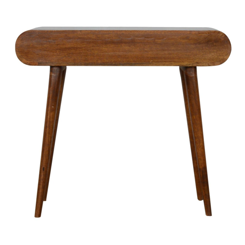 Solid Wood Curved Edge Console Table by HouseOfZazla