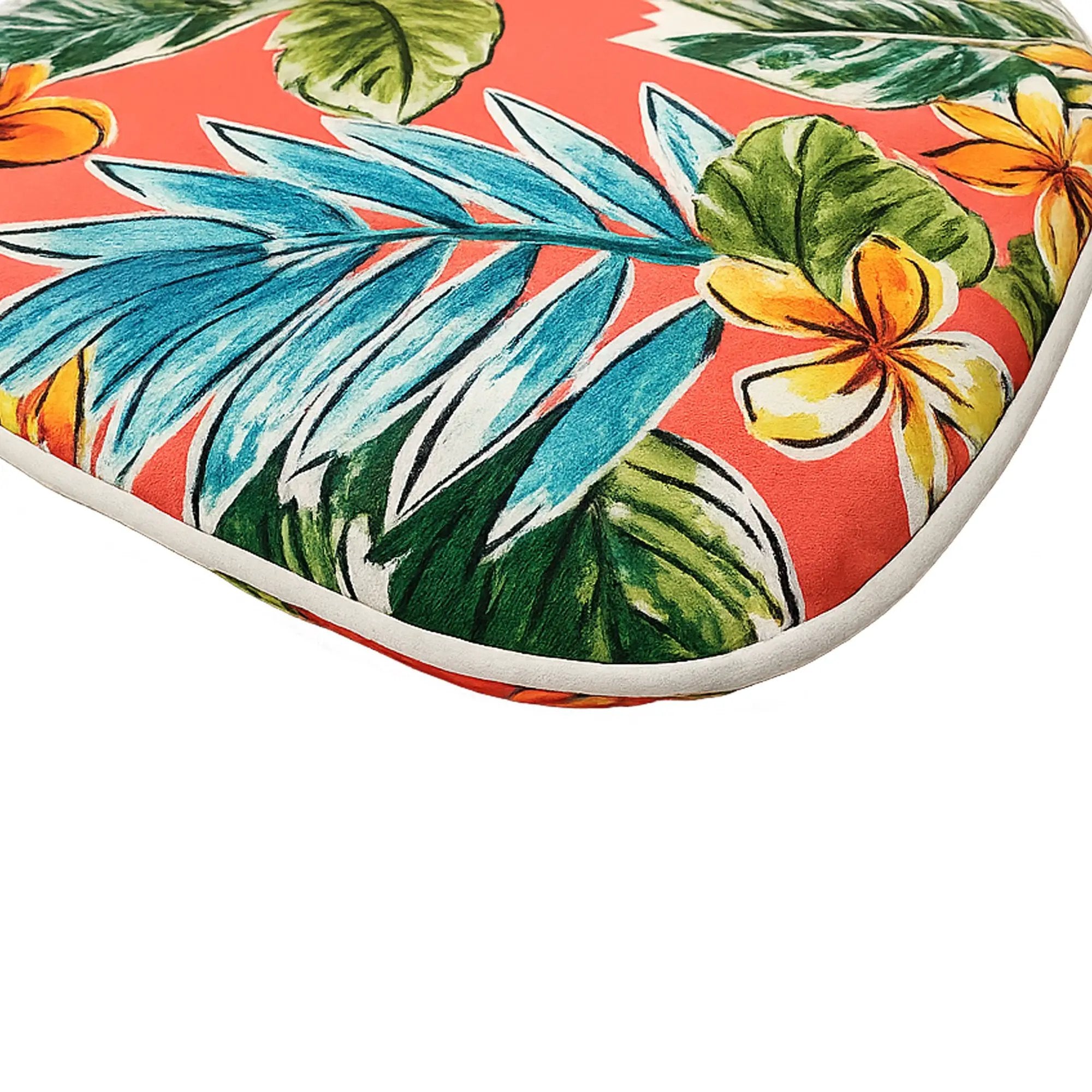 Outdoor Patio Chair Cushions Set of 4 - Bright Coral by HouseOfZazla