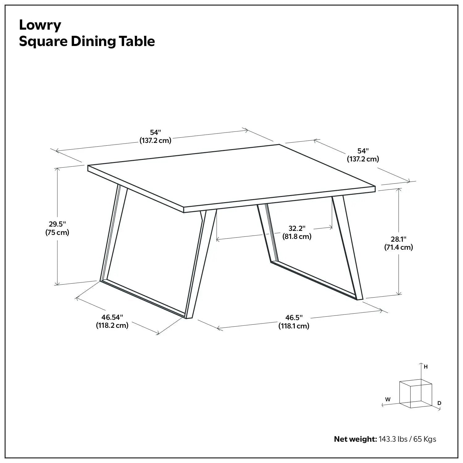 Lowry - Handcrafted Square Dining Table by HouseOfZazla