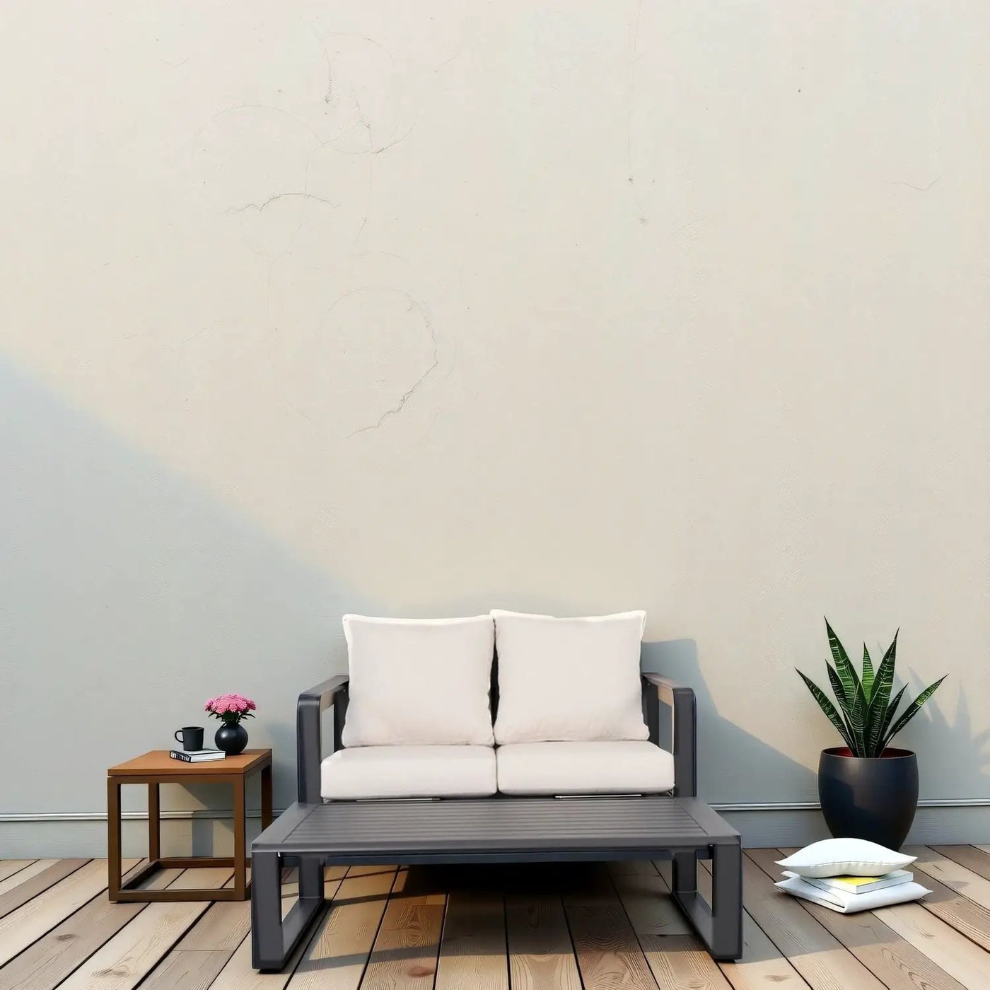 Sofa With Rectangular Coffee Table by HouseOfZazla