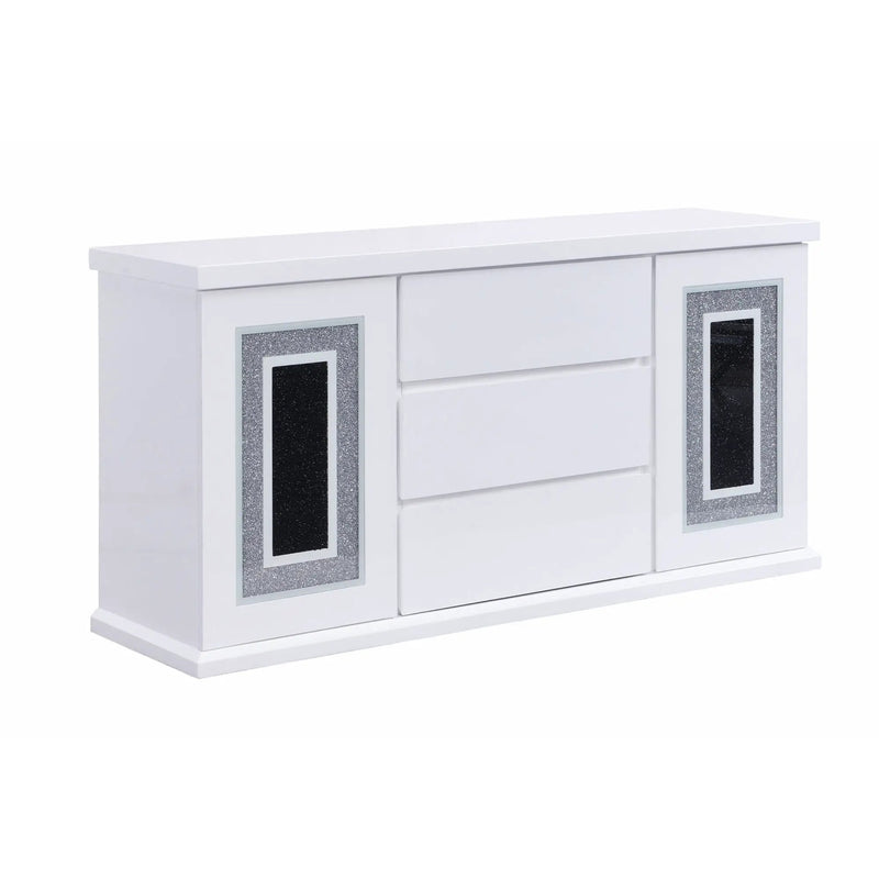 Ariya - Buffet With Clear Glass Inlay by Unique Piece Furniture