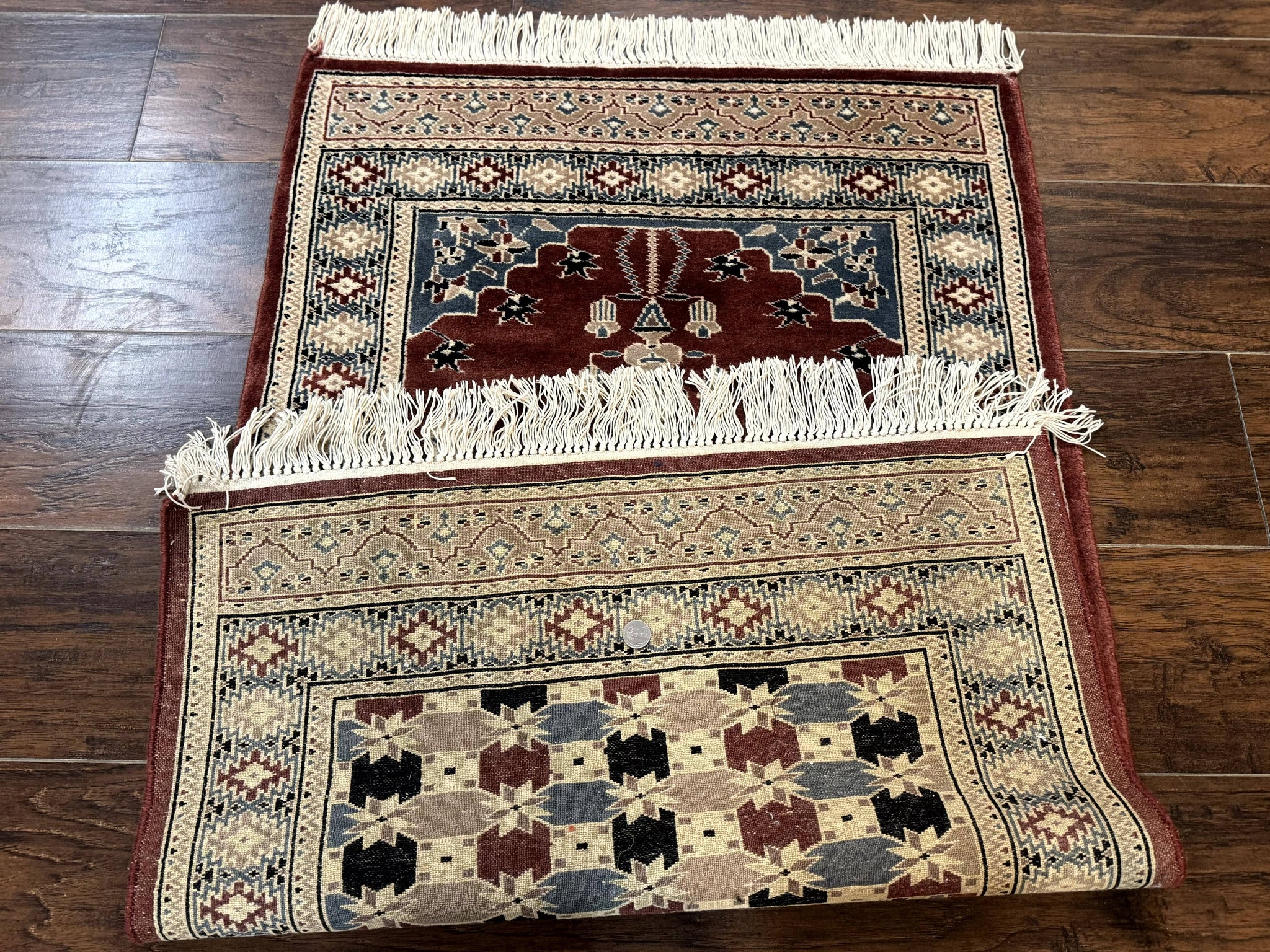 Small Pakistani Bokhara Prayer Rug 2.7 x 4 by Jewel Rugs