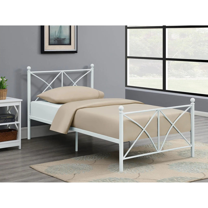Platform Bed With Modern X-Style Design by HouseOfZazla