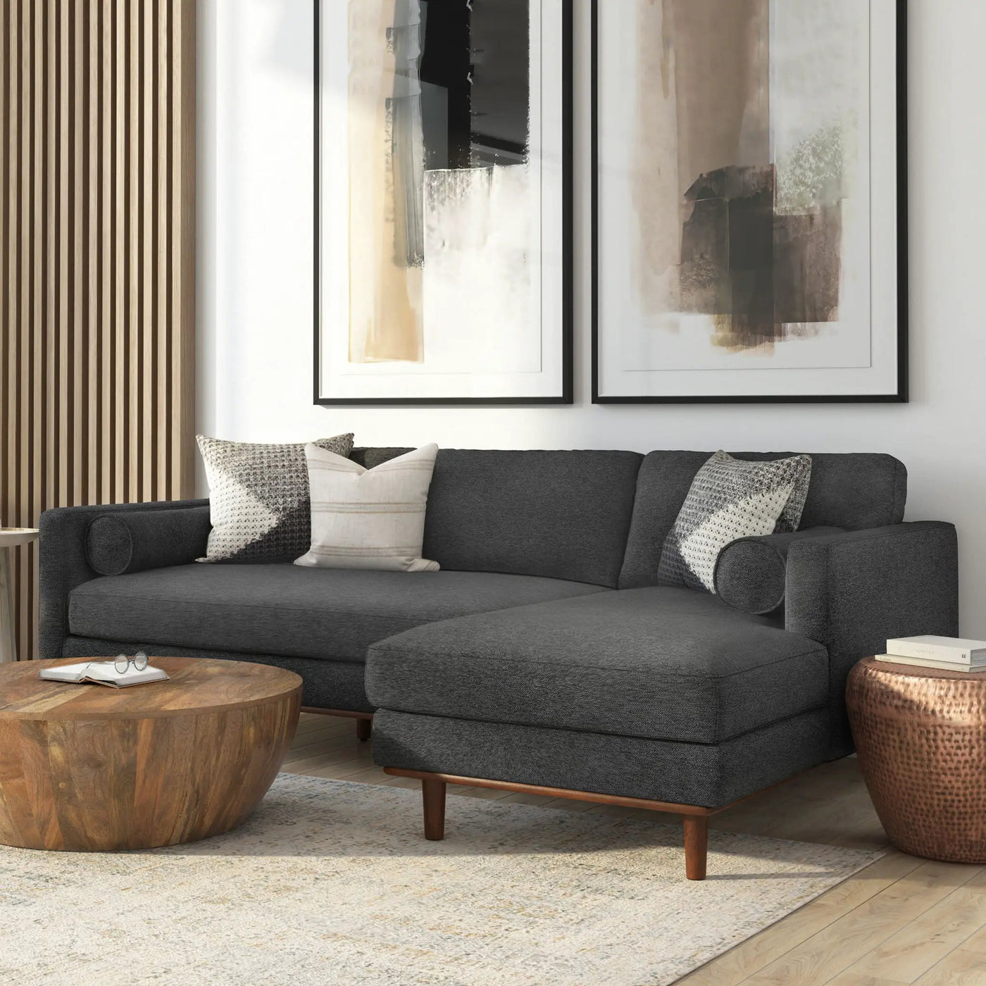 Morrison - Upholstered Sectional Sofa by HouseOfZazla