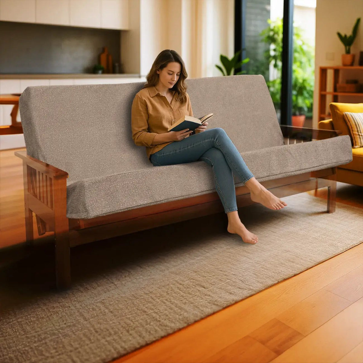 Memory Foam Infused Futon Mattress Full XL by HouseOfZazla