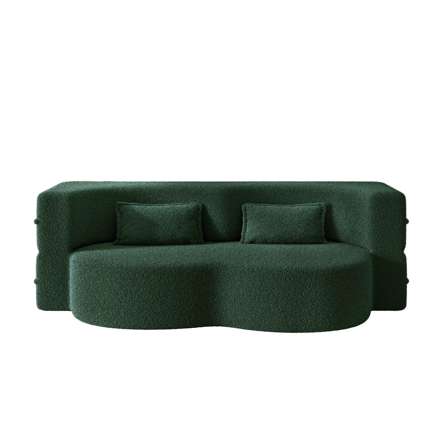 Modern Floor Sleeper Sofa Bed With 2 Pillows, Convertible Twin Size Folding Mattress For Living Room by HouseOfZazla