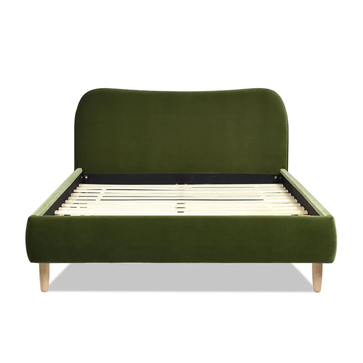 Roman - Curved Headboard Upholstered Platform Bed, photo 21 of 42