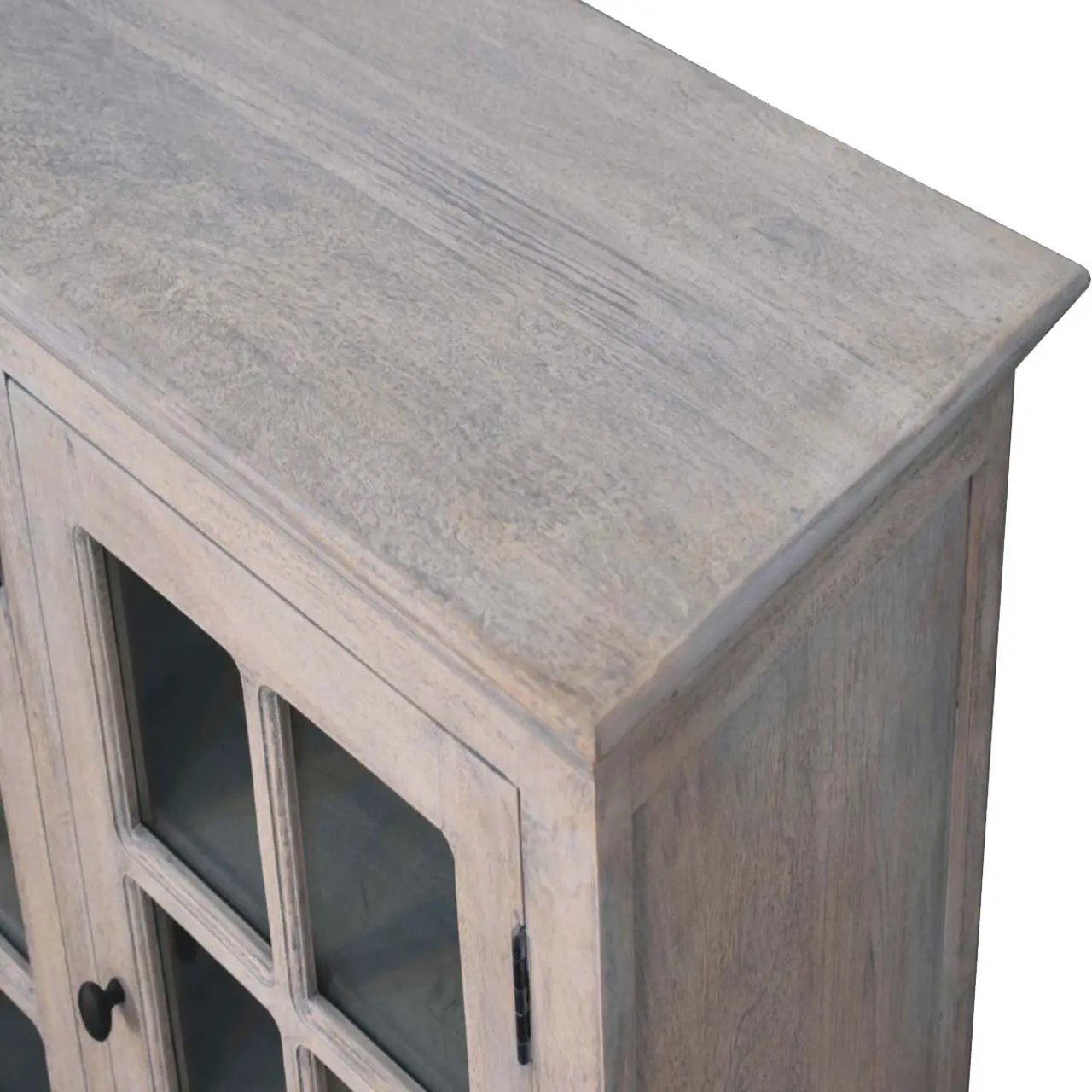 Triple Glazed Cabinet - Gray by Unique Piece Furniture