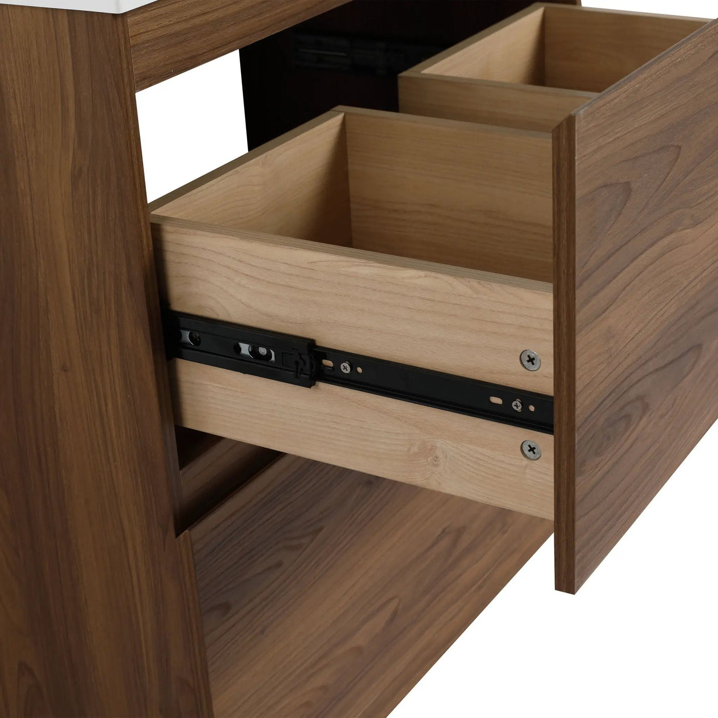 Modern Freestanding Bathroom Vanity Cabinet With Double Drawer by HouseOfZazla