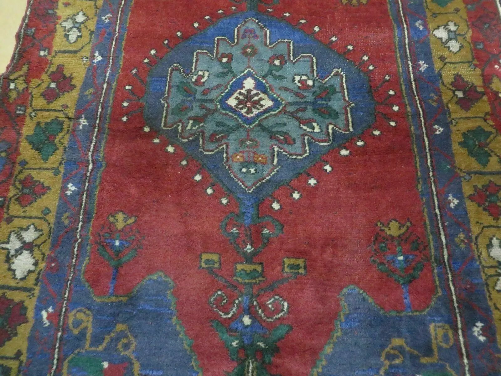 4' X 8' Vintage Handmade Turkish Kazak Pattern Wool Rug Carpet Nice # 105 by Jewel Rugs