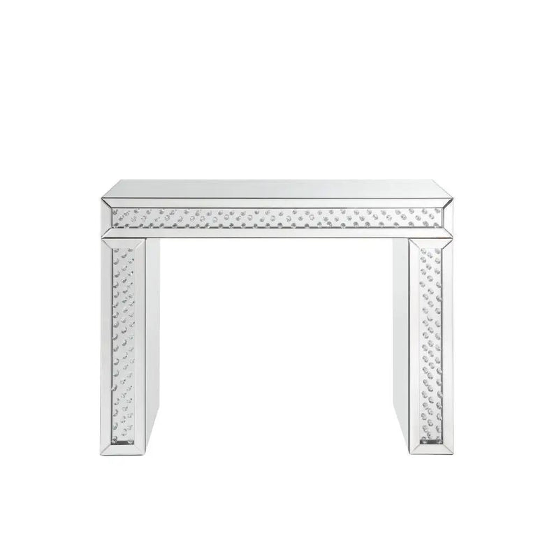 Nysa - 31" Vanity Desk - Mirrored & Faux Crystals by Unique Piece Furniture