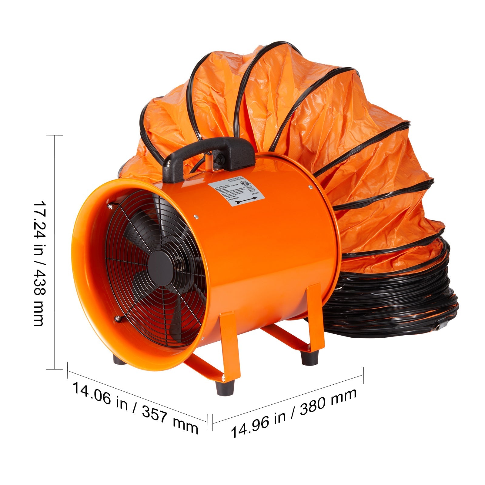 Portable Ventilator, 12 Inch Heavy Duty Cylinder Fan by HouseOfZazla