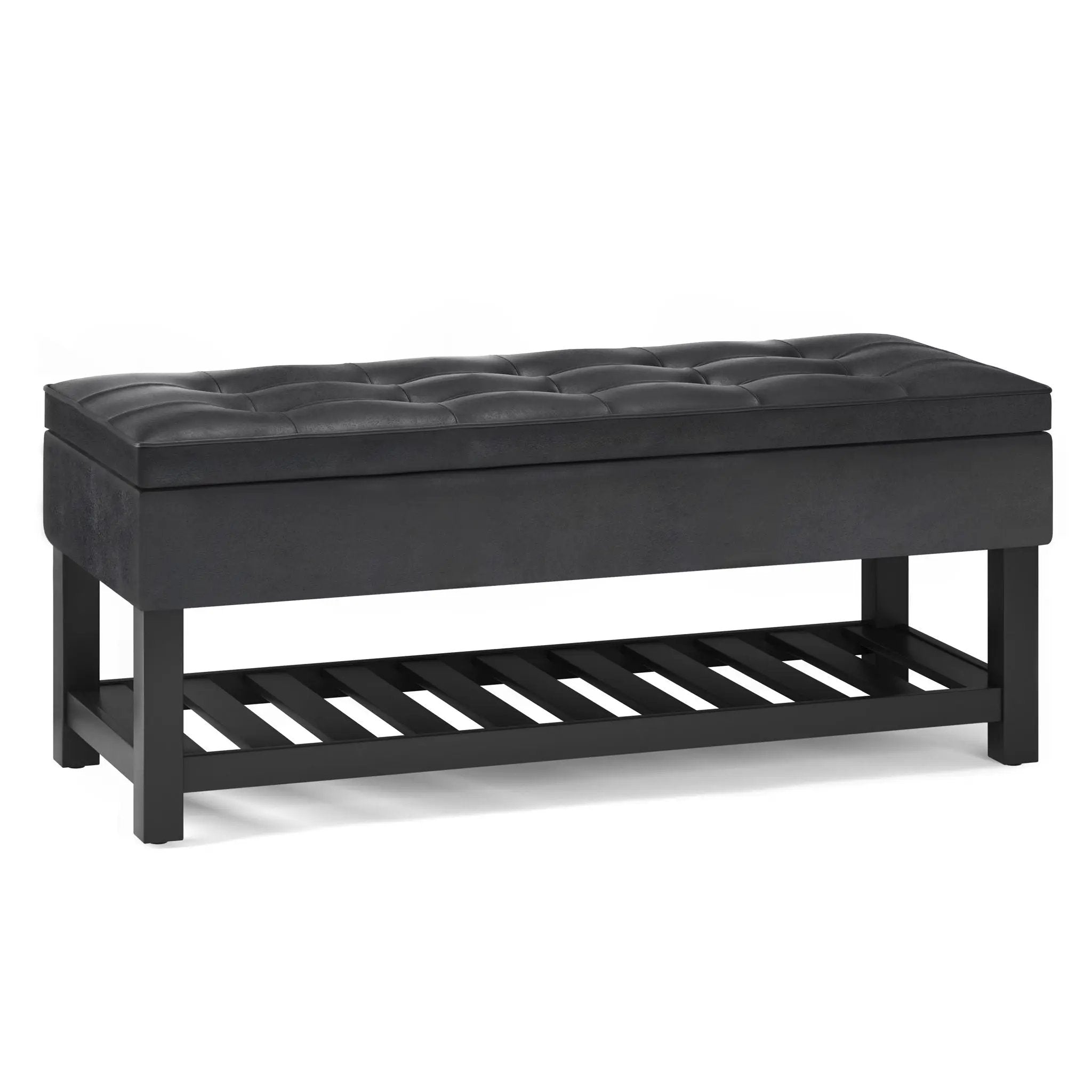 Cosmopolitan - Storage Ottoman Bench With Open Bottom by HouseOfZazla