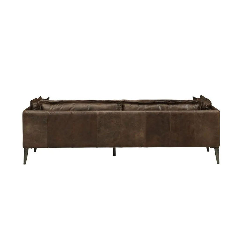 Porchester - Sofa - Distress Chocolate Top Grain Leather by Unique Piece Furniture