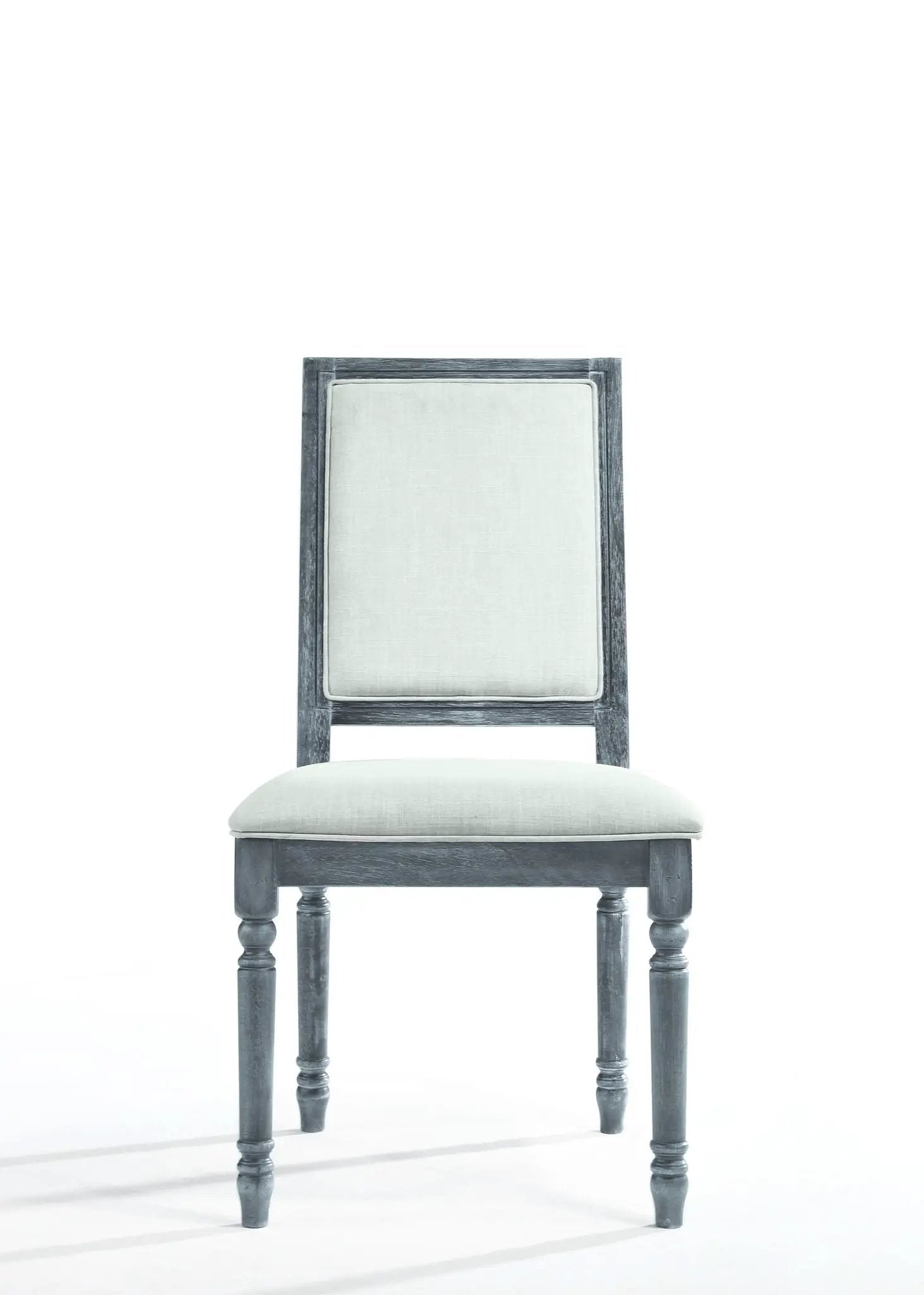 Leventis - Weathered Side Chair - Cream / Gray by HouseOfZazla