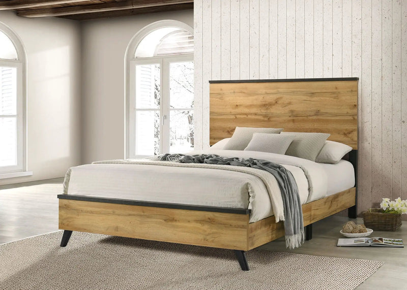 Kaywood 52-inch Queen Panel Bed Natural Pine by Unique Piece Furniture
