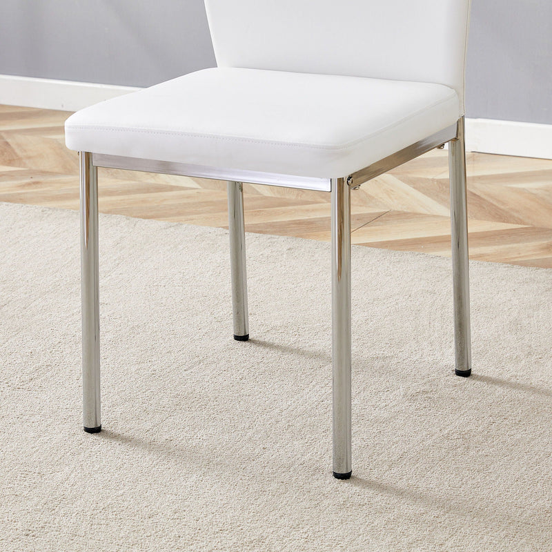 Luxury Simple High Resilience Dining Chair With Metal Legs by HouseOfZazla