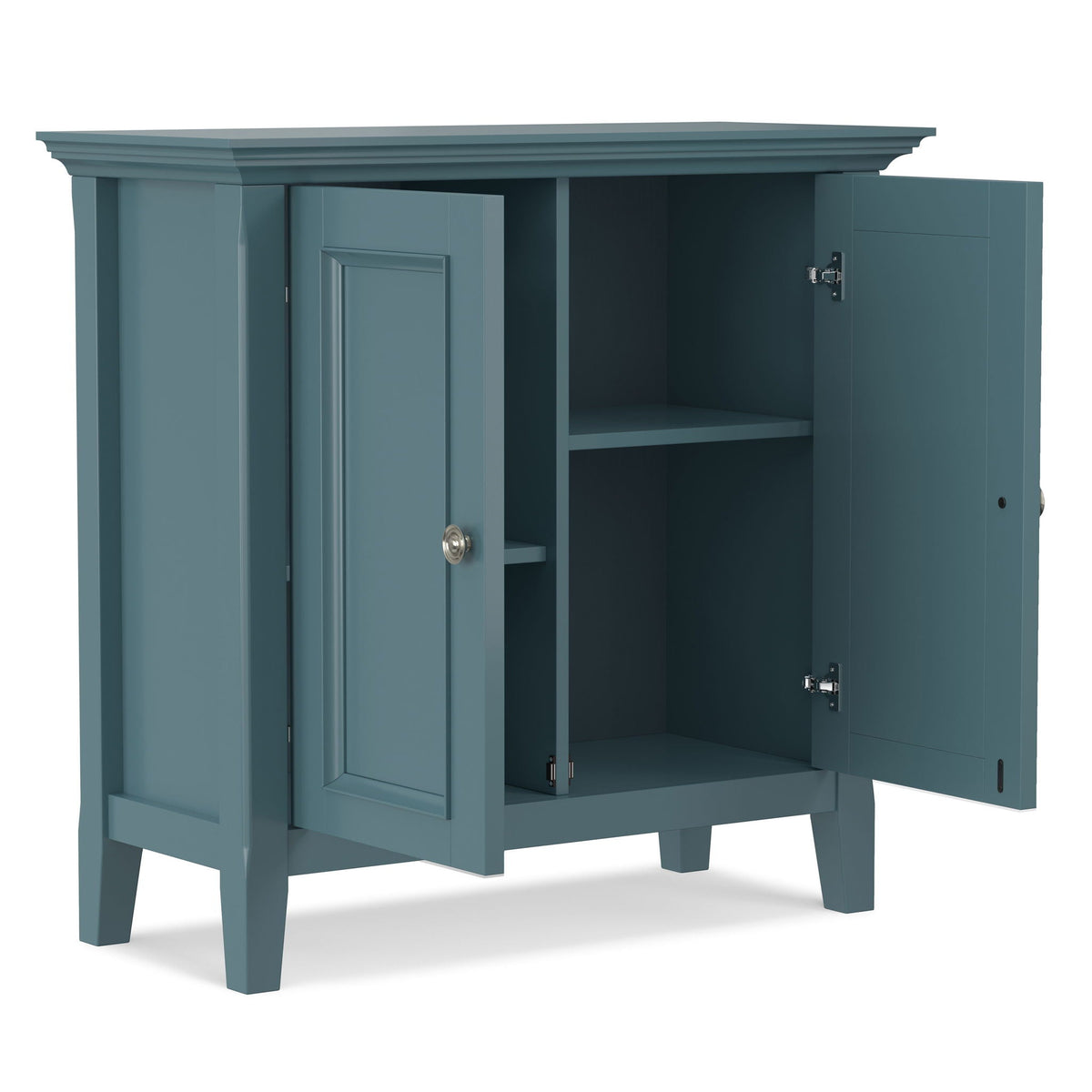 Handcrafted Low Storage Cabinet with Adjustable Shelves - Multiple Colors, photo 19 of 40