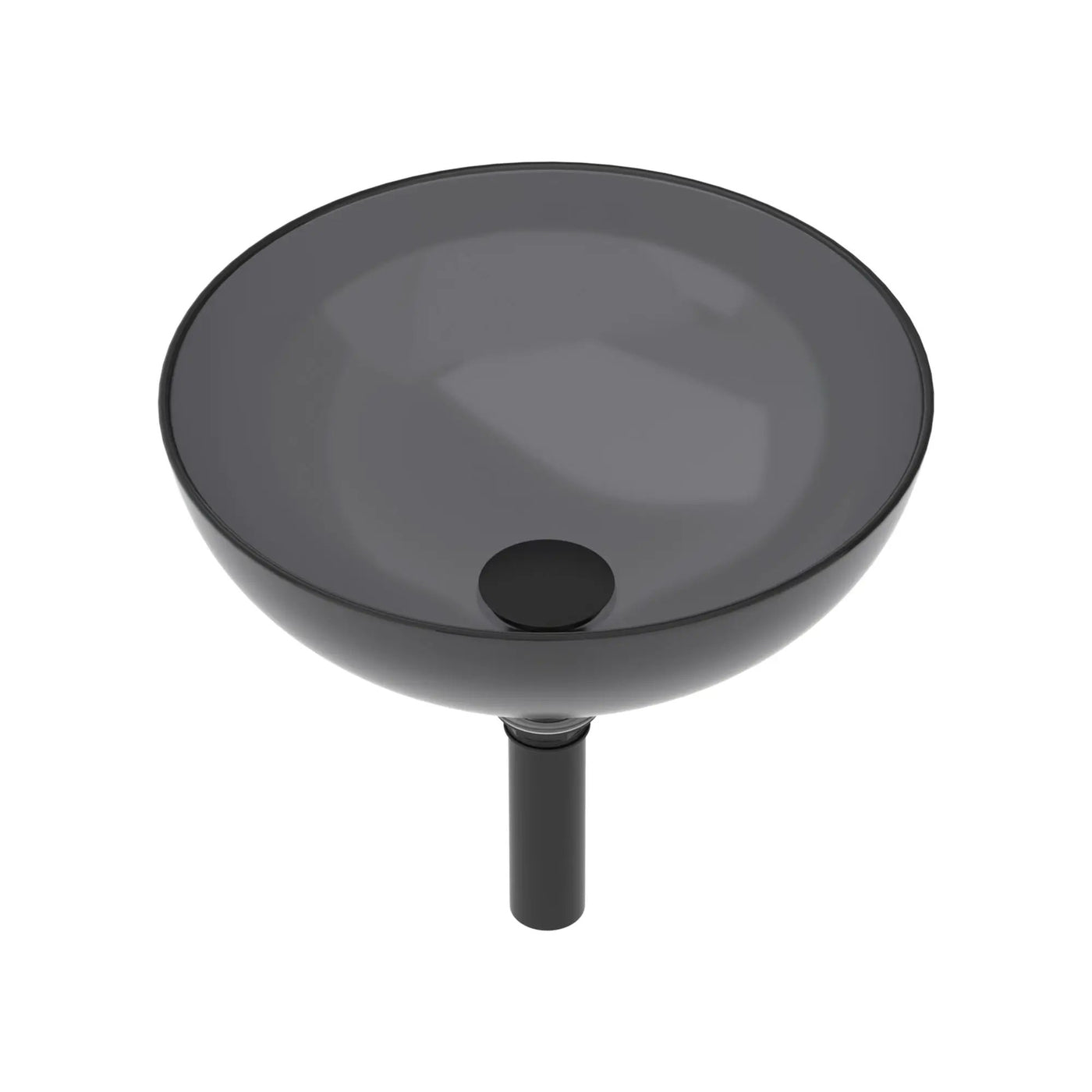 Artistic Tempered Glass Vessel Sink With Pop Up Drain by HouseOfZazla