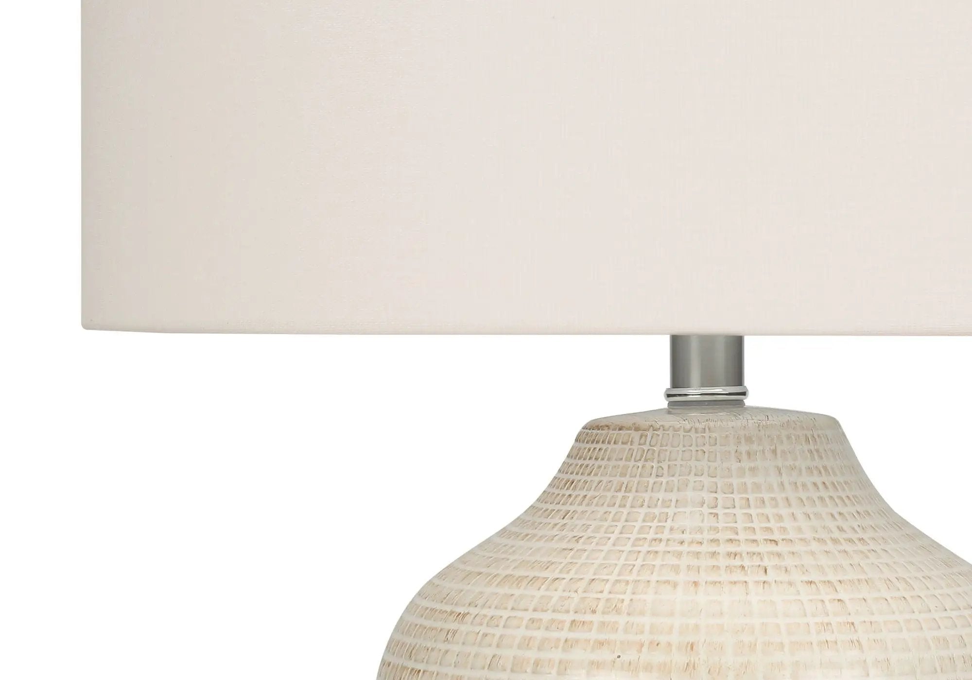 Table Lamp, Lighting, Ceramic, Contemporary - Cream by Unique Piece Furniture