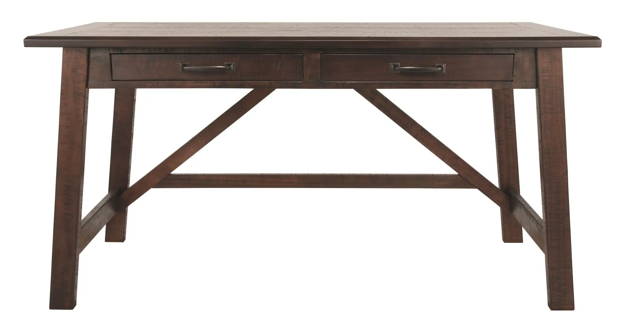 Baldridge - Home Office Large Leg Desk - Rustic Brown by Unique Piece Furniture