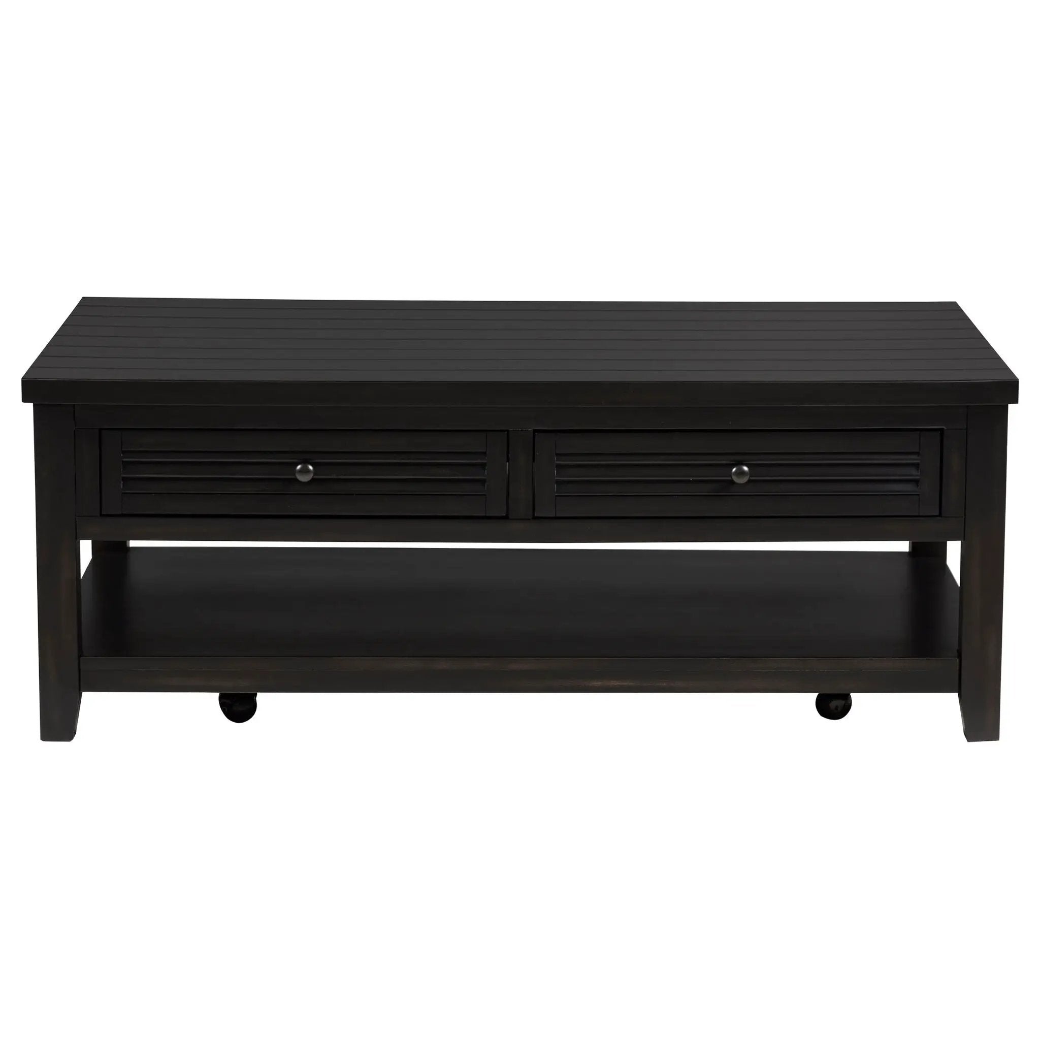 Concord 2-drawer Rectangular Coffee Table Distressed Java by Unique Piece Furniture