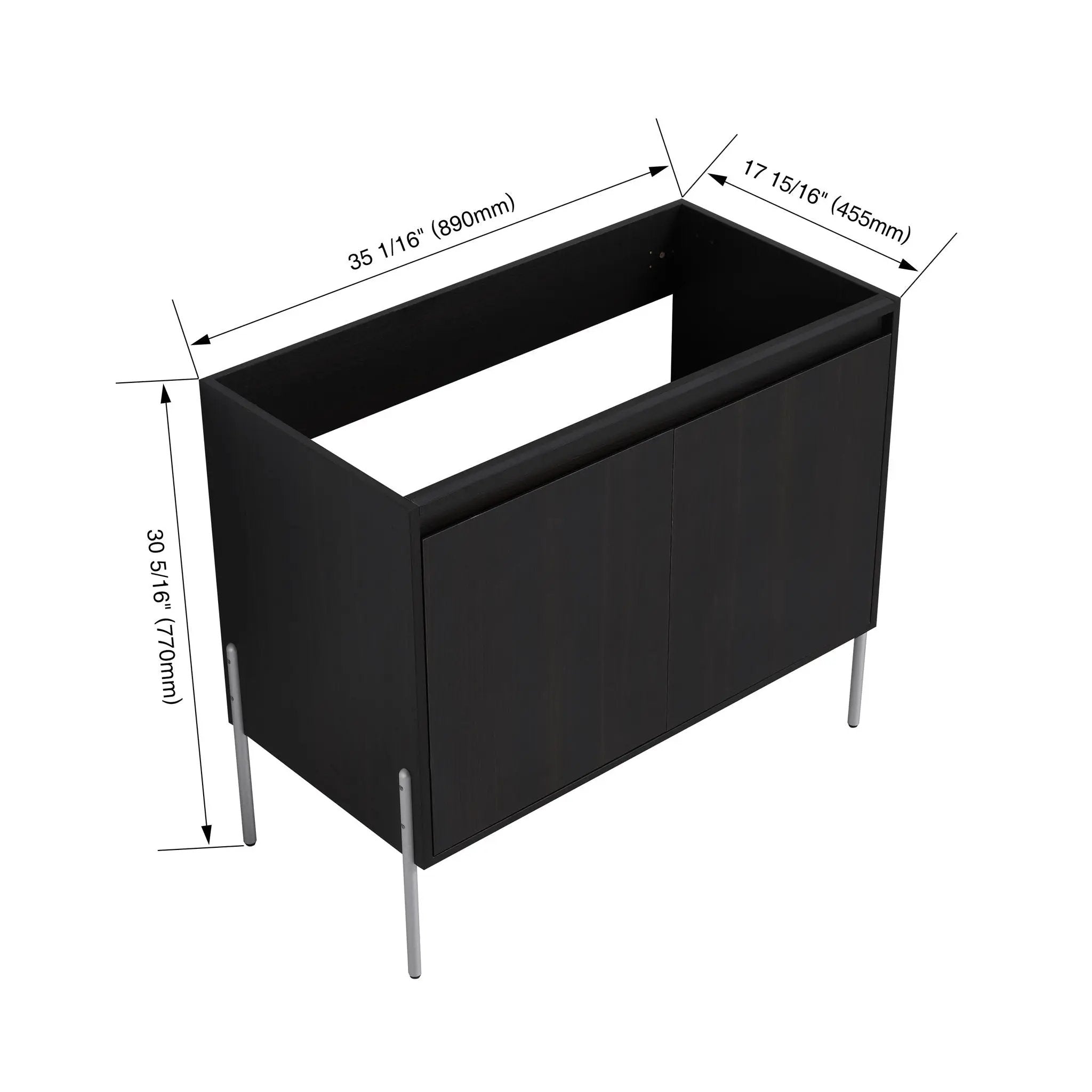 Freestanding Bathroom Vanity & Soft Close Cabinet Doors by Unique Piece Furniture