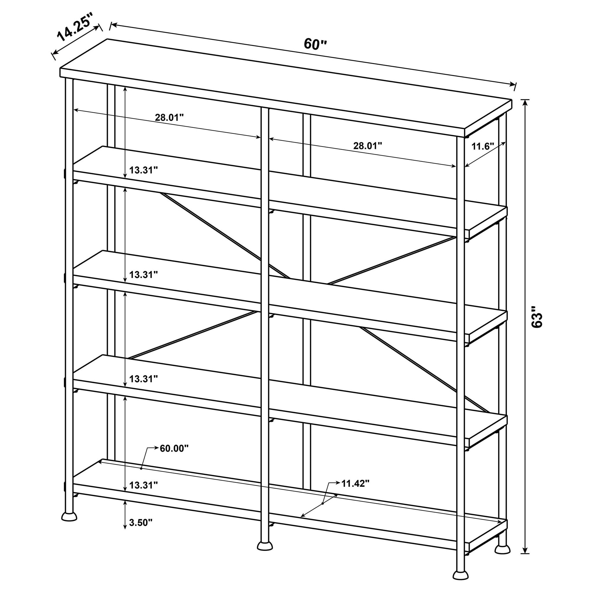 Double Wide Bookcase Shelves by HouseOfZazla