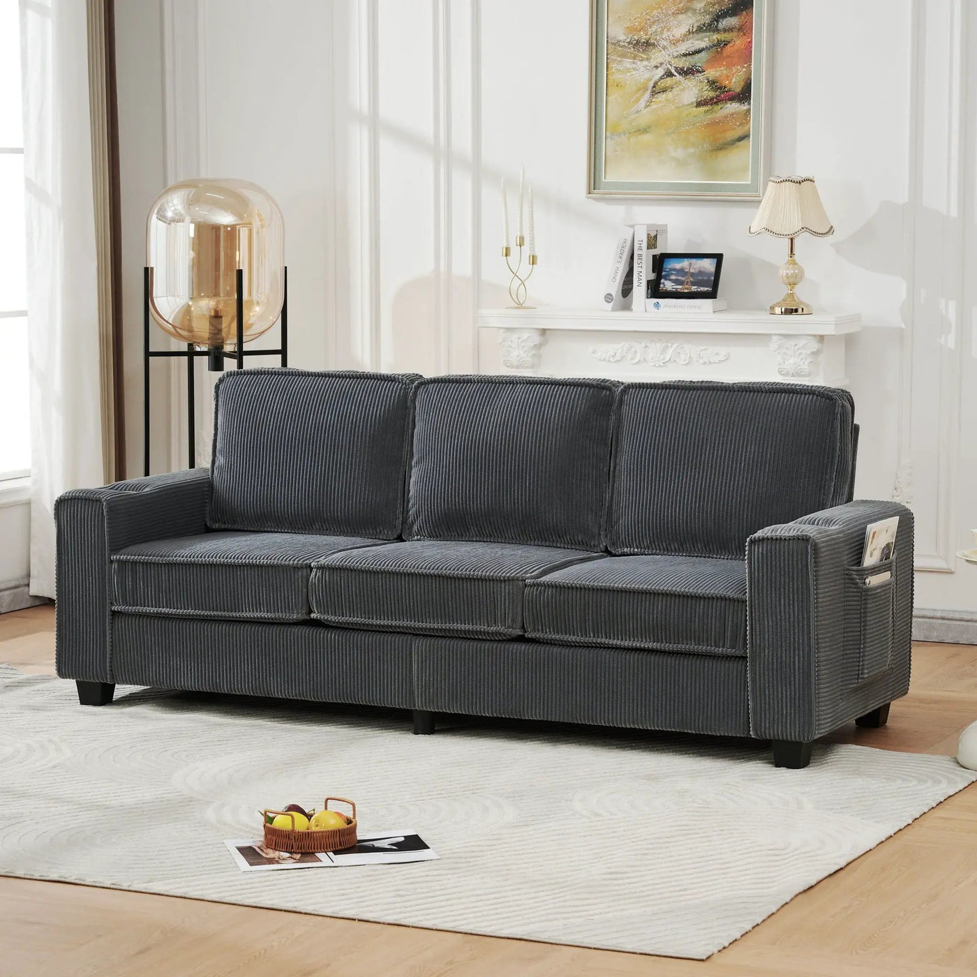 3 Seater Compact Sofa For Living Room by Unique Piece Furniture