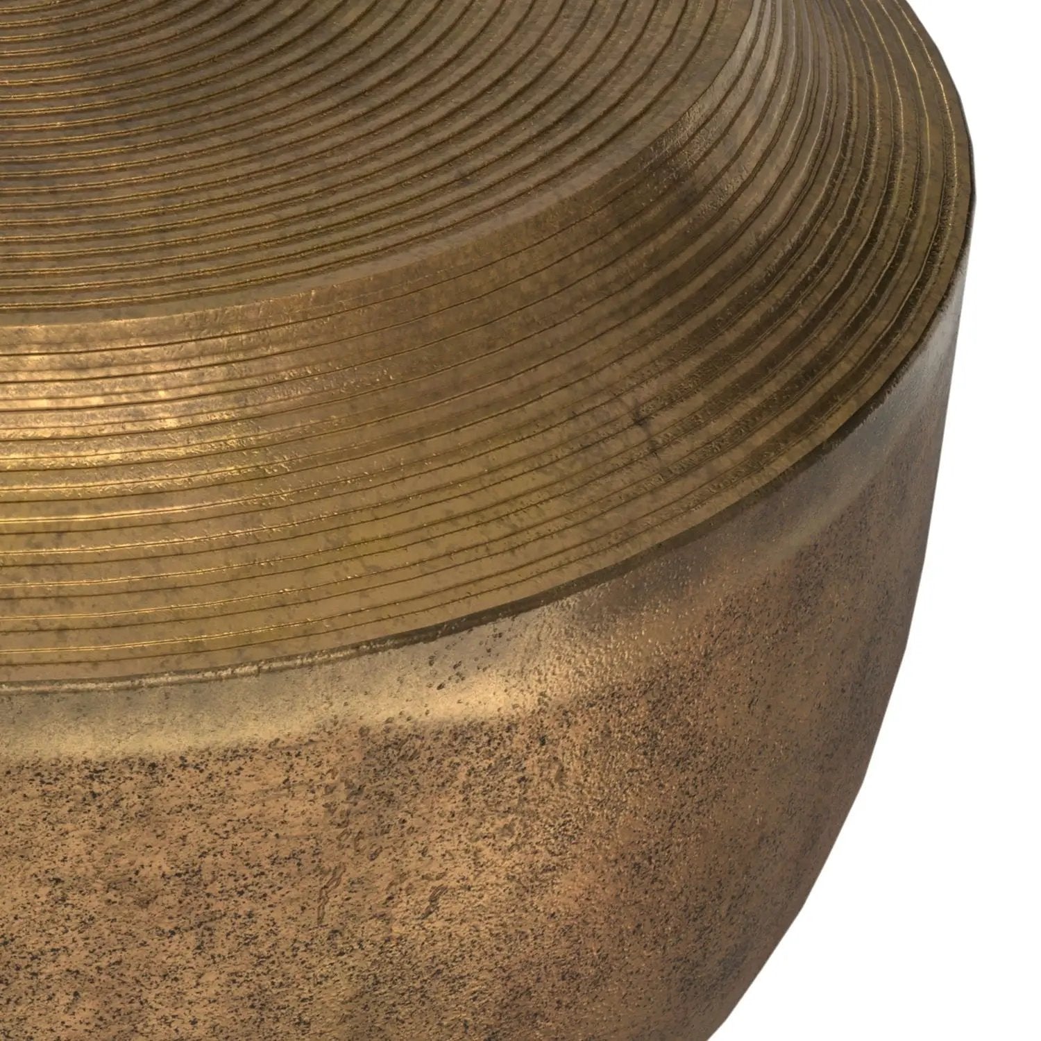 Timmons - Cast Aluminum Coffee Table - Brown by HouseOfZazla
