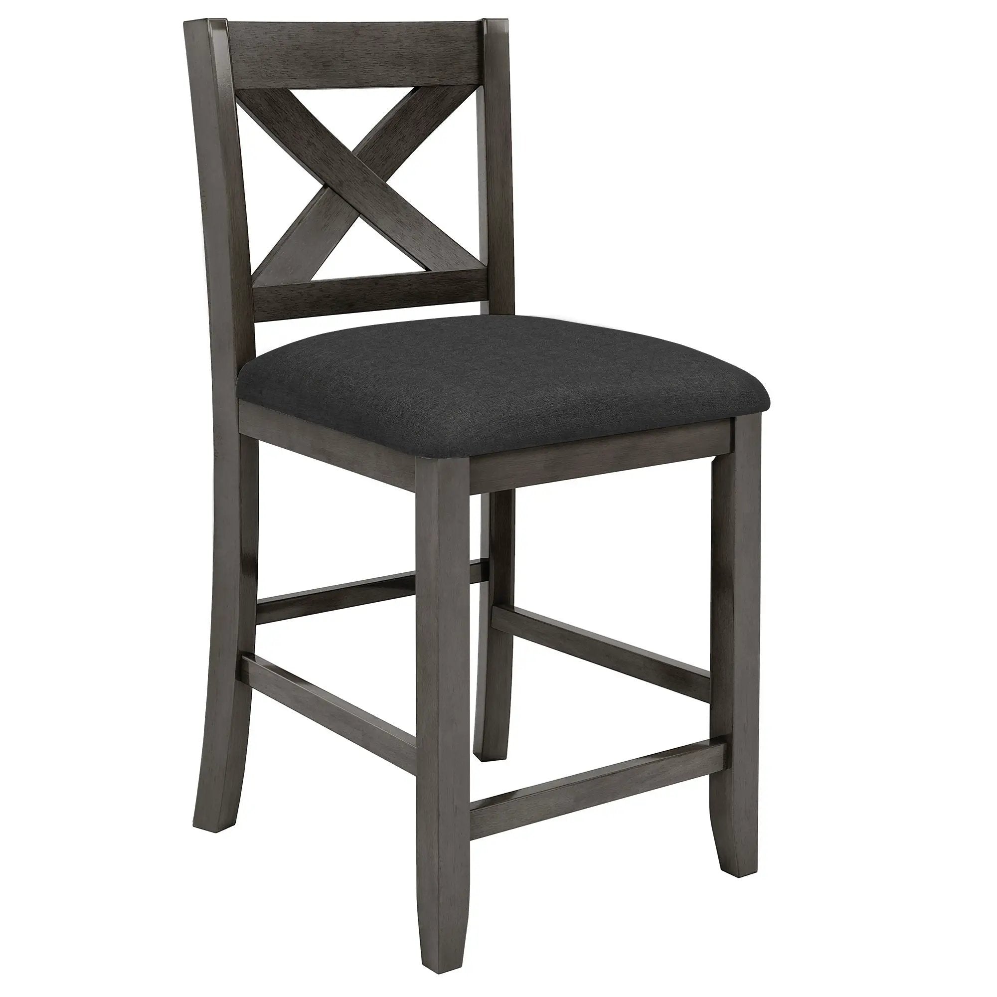 5 Pieces Counter Height Rustic Farmhouse Dining Room Wooden Bar Table Set With 2 Stools And 2 Chairs by HouseOfZazla