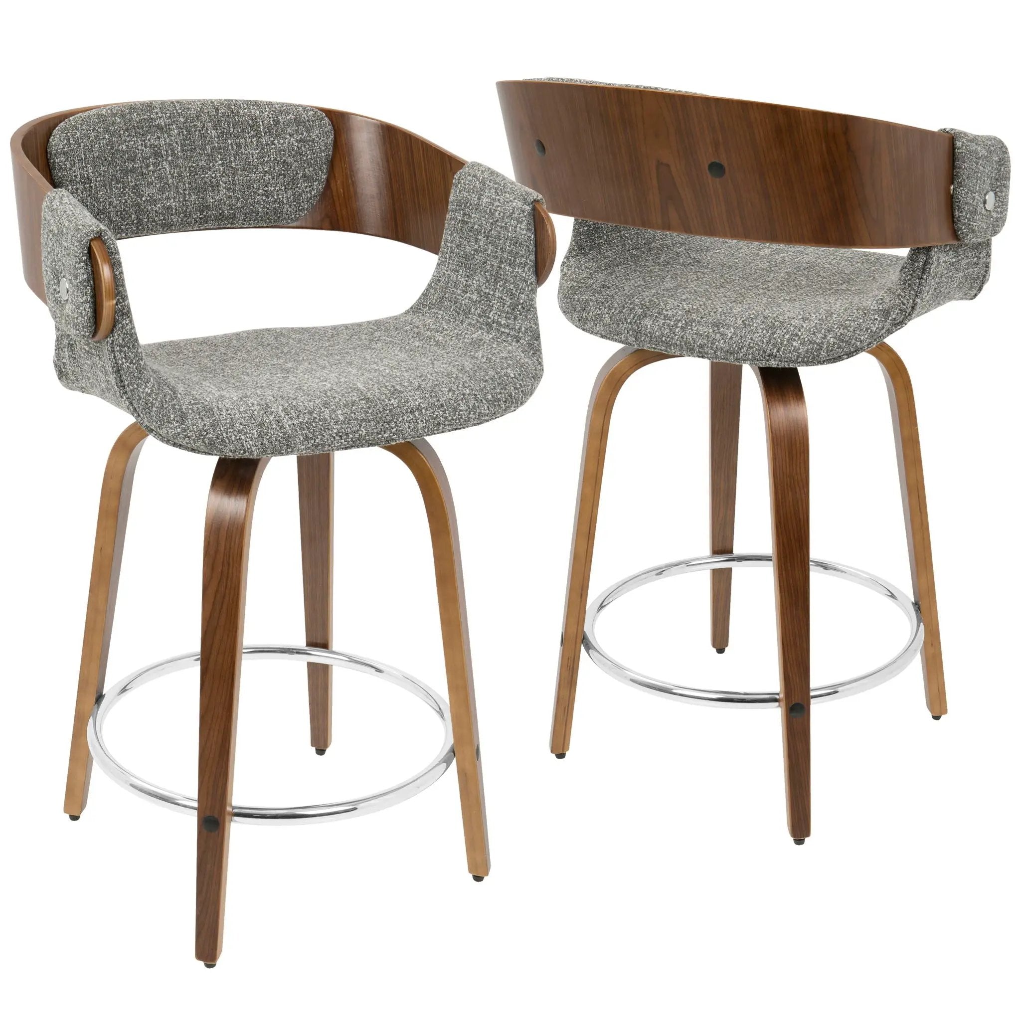 Elisa - Mid Century Modern Counter Stool (Set of 2) by HouseOfZazla