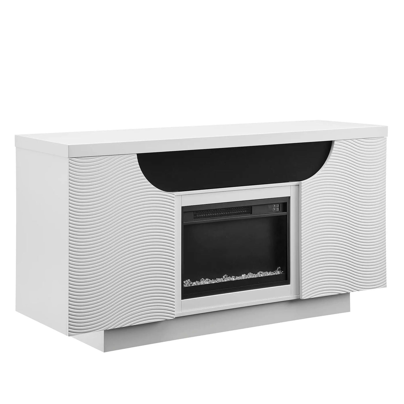 Alessia - Electric Fireplace With Multi Color LED And Flame Settings by Unique Piece Furniture