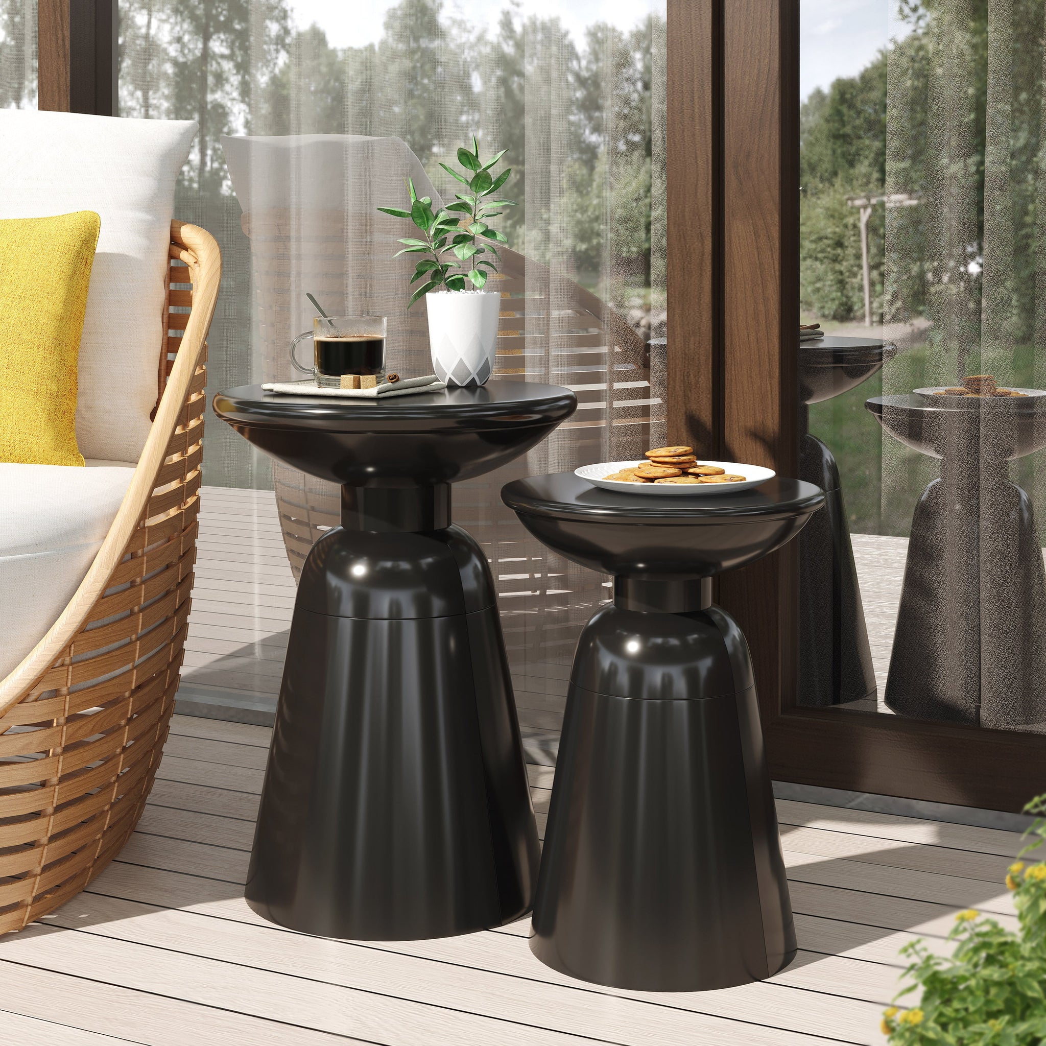 2 Metal Side Tables by BLAKHOM