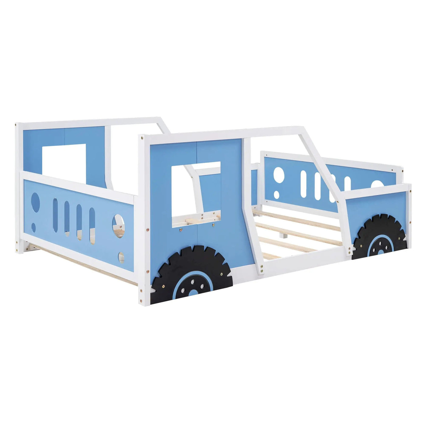 Classic Car Shaped Platform Bed With Wheels by HouseOfZazla