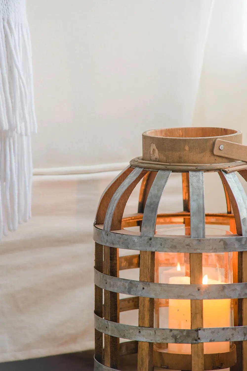 Decorative Lantern With Handle Wooden Lantern For Indoor Outdoor Home Garden Wedding by HouseOfZazla