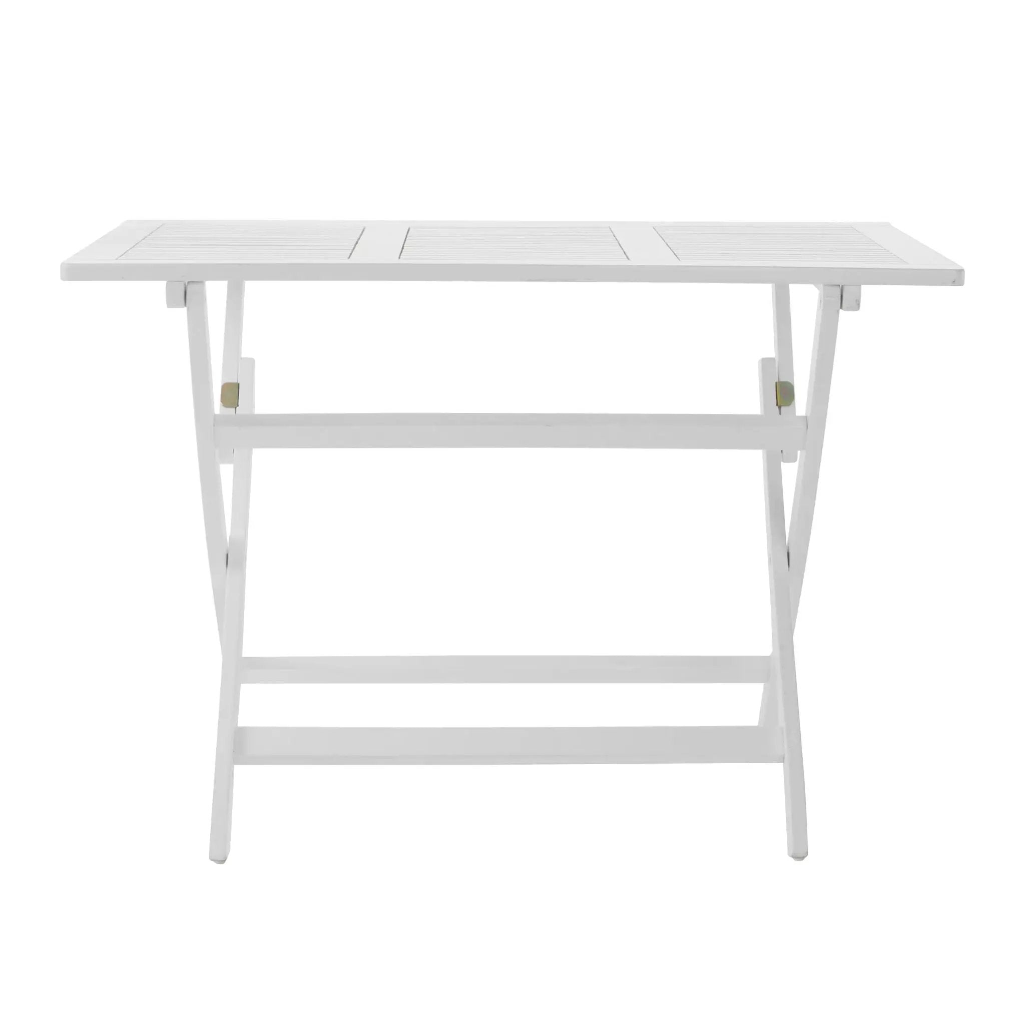 Blissique Outdoor Foldable Wood Dining Table With Slat Design by HouseOfZazla
