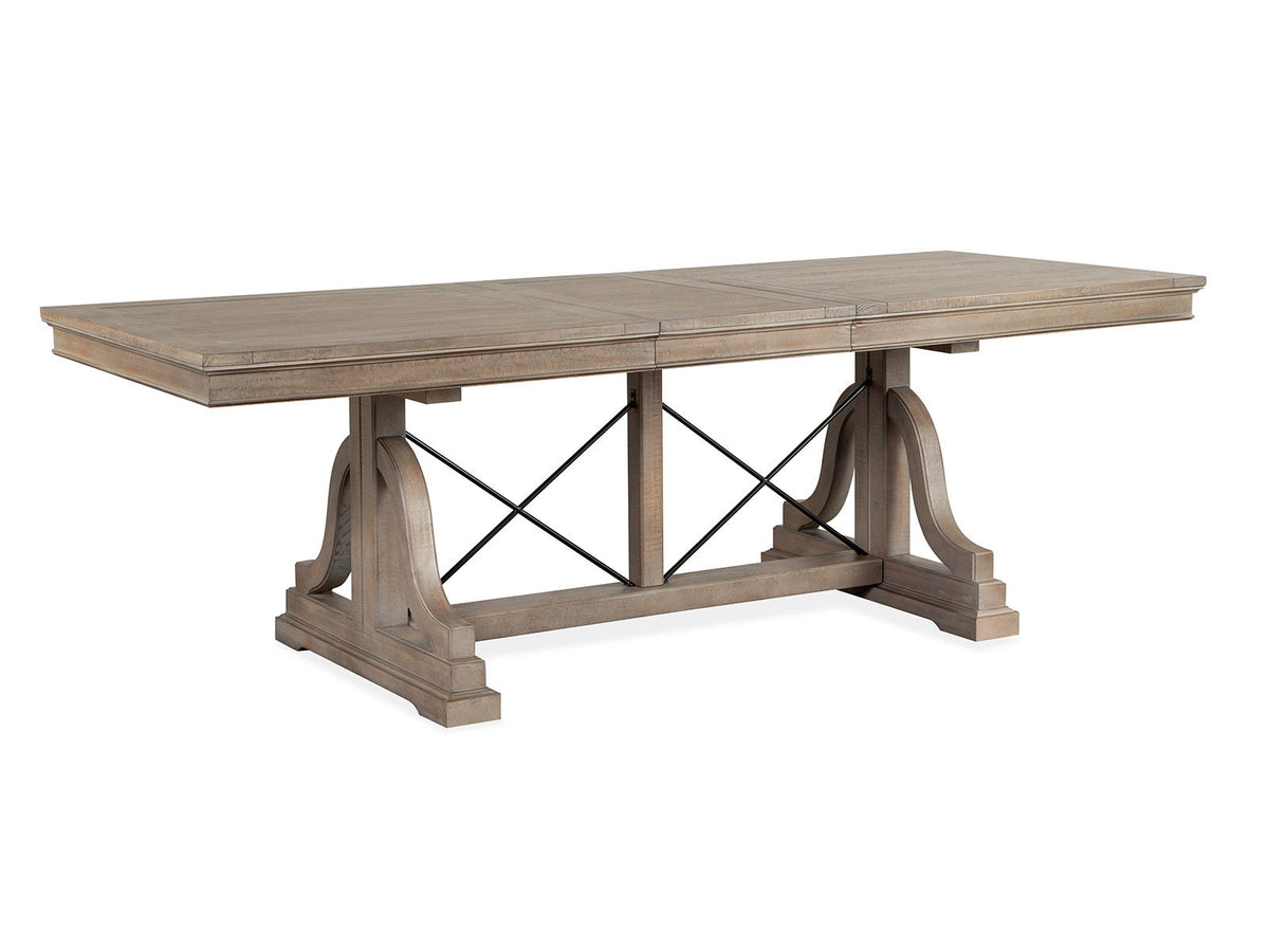 Paxton Place - Trestle Dining Table - Dovetail Gray, photo 5 of 7