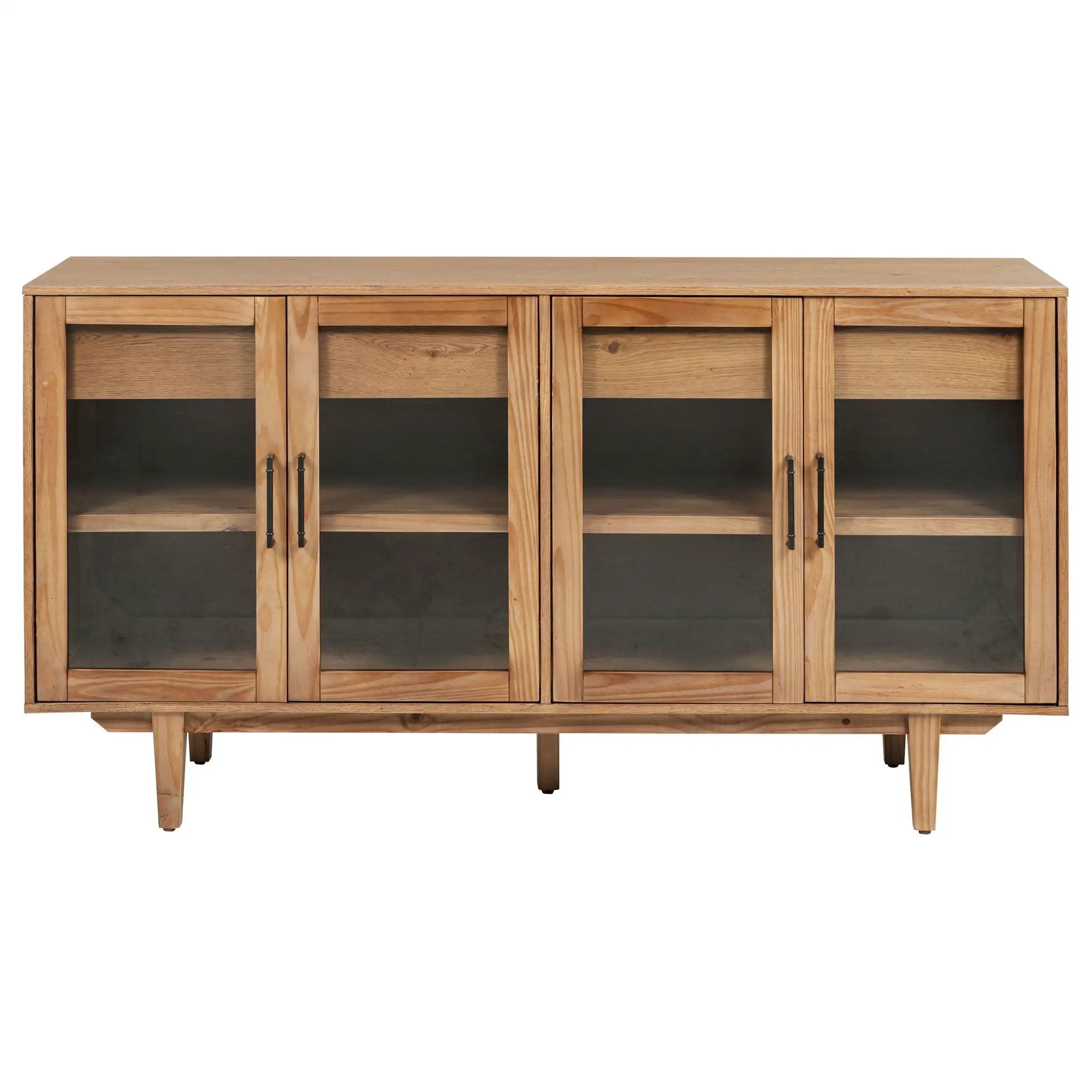 Middleton 4-door Sideboard Server with Dual Drawers Natural by Unique Piece Furniture