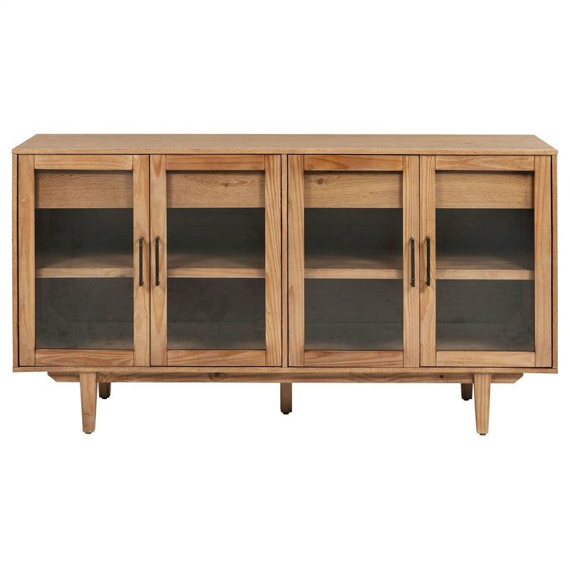 Middleton 4-door Sideboard Server with Dual Drawers Natural by Unique Piece Furniture