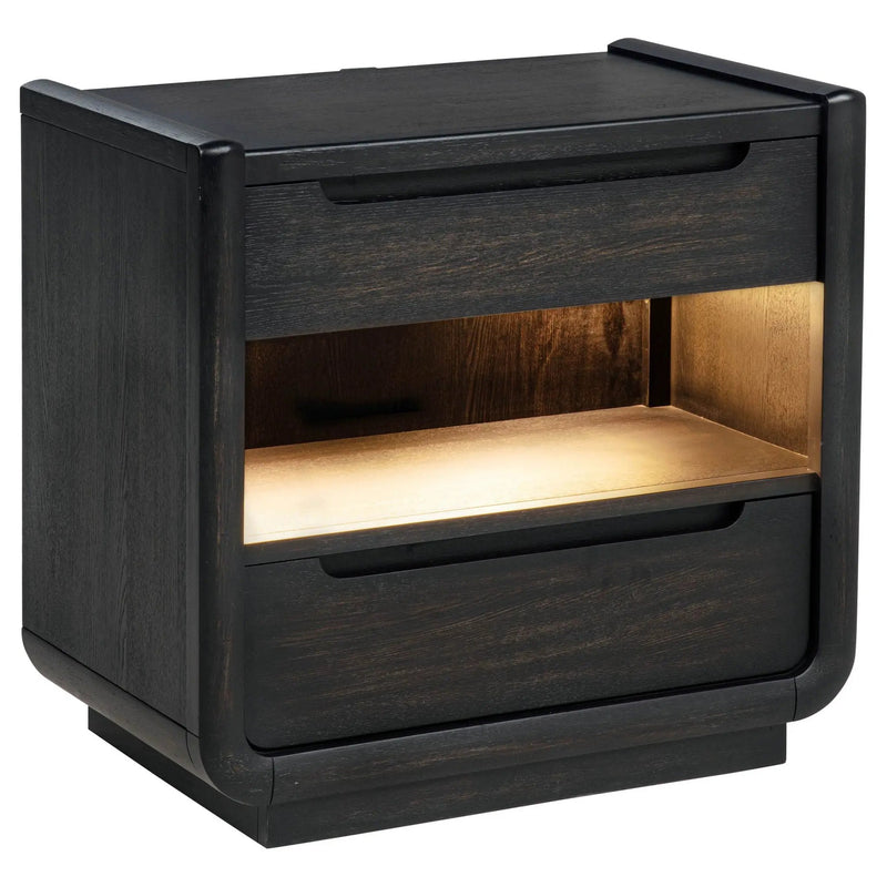 Leandro 4-piece California King Bedroom Set Burnished Black by Unique Piece Furniture
