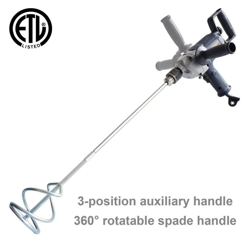 Drill Mixer Set with Spade Handle by HouseOfZazla