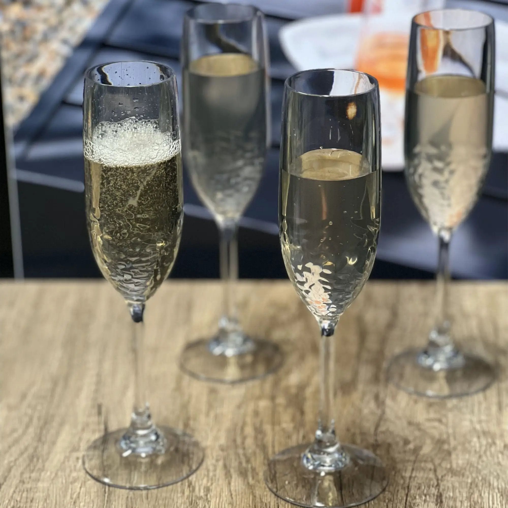 Tritan Lexington - Unbreakable Plastic Champagne Flutes, Durable Glass Alternative (Set of 4), 6Oz - Clear by HouseOfZazla