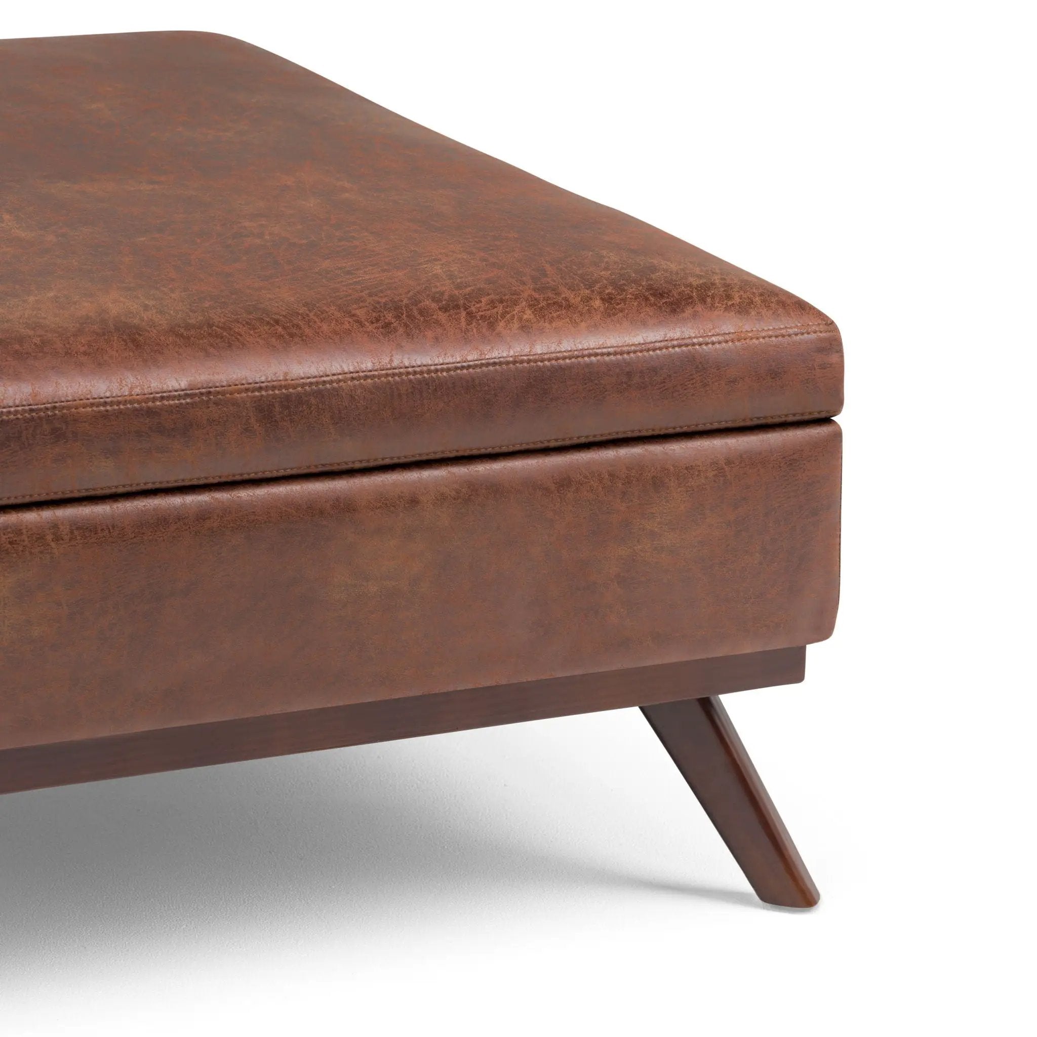 Owen - Multifunctional Square Coffee Table Storage Ottoman by HouseOfZazla