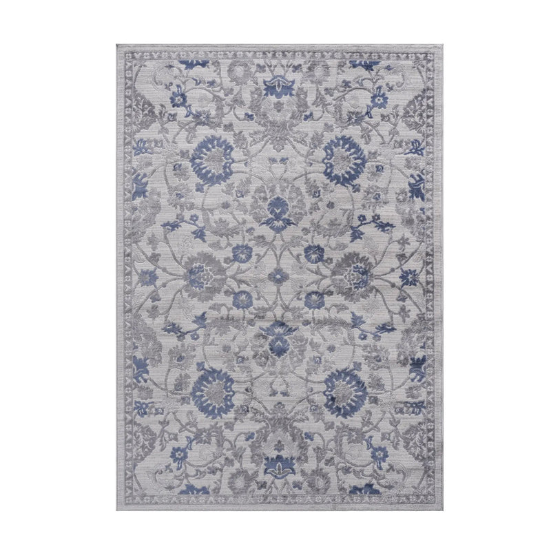 Marfi - 8' X 10' Oriental Area Rug - Blue / Silver by Unique Piece Furniture