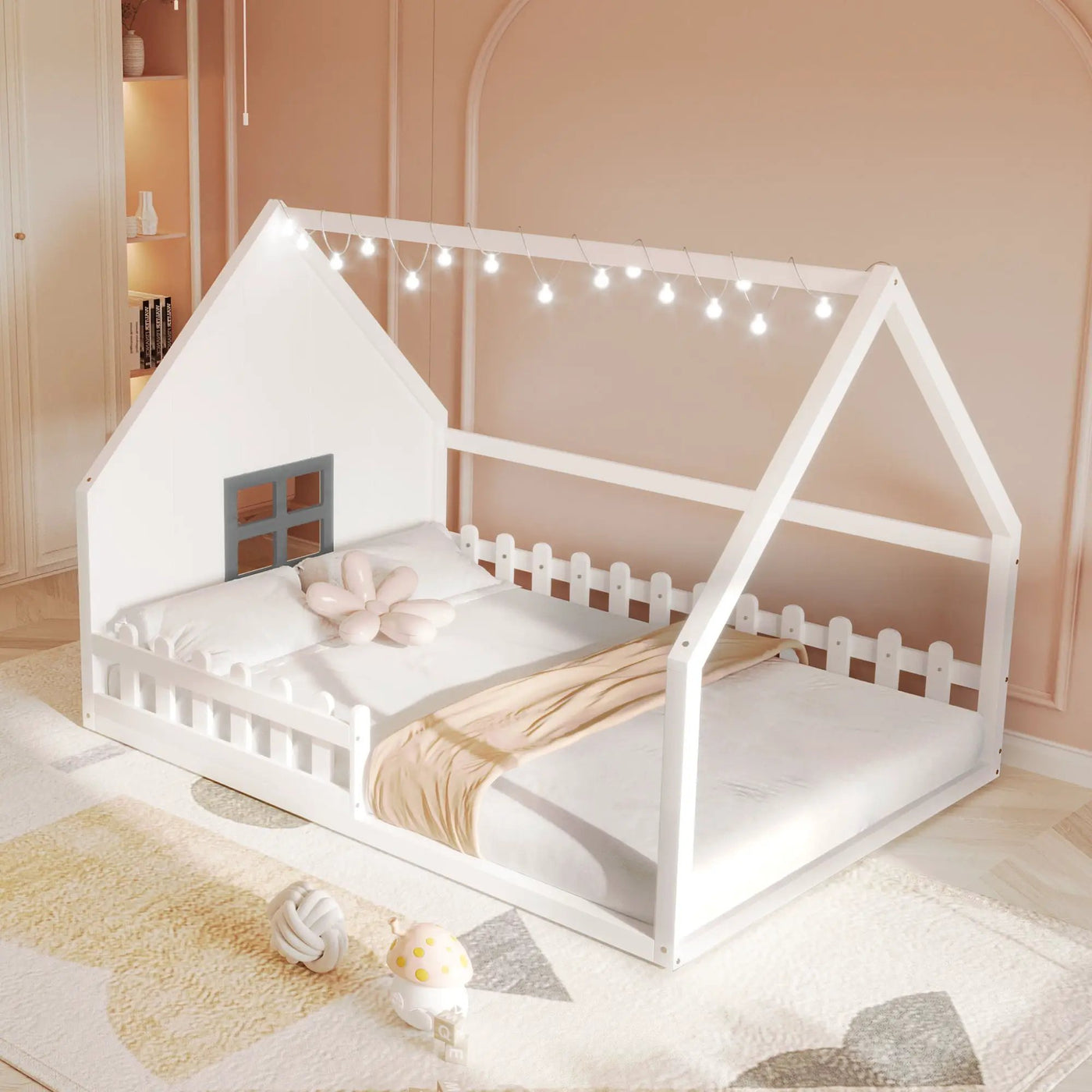 House Bed With Window And Fence by HouseOfZazla