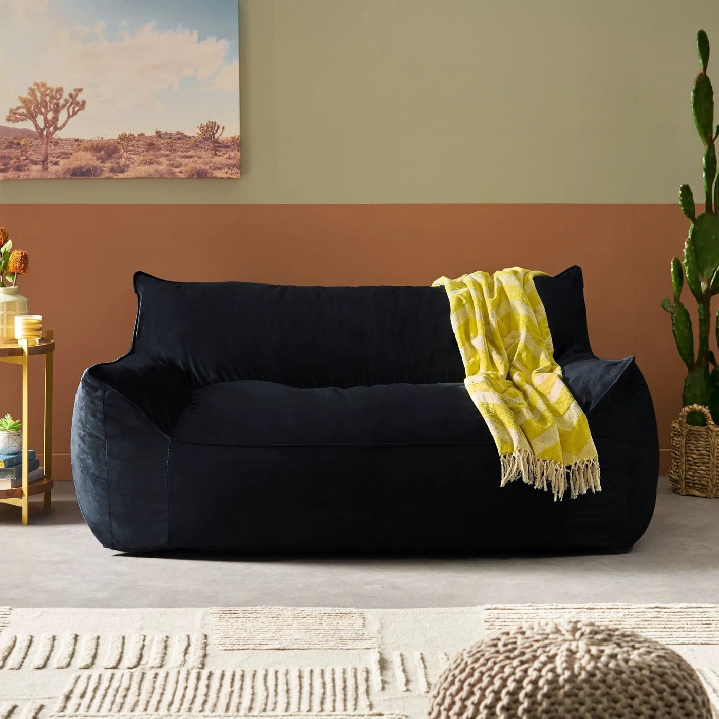 Fila - een Oversized Seater Bean Bag Chair With Armrests by HouseOfZazla