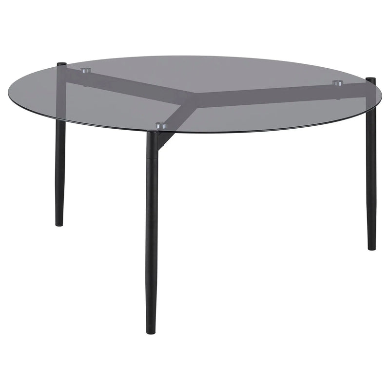 Rosalie 3-piece Round Coffee and End Table Set Grey by Unique Piece Furniture