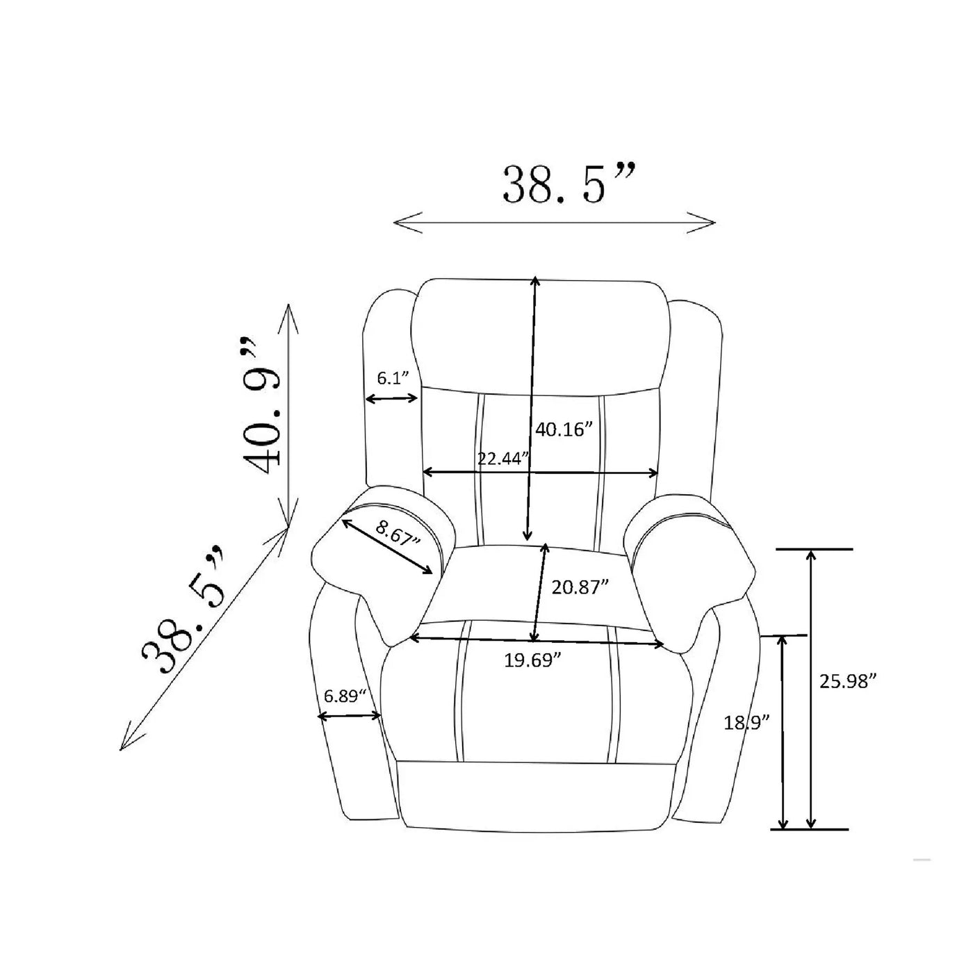 Sonet - Domino Reclining Chairs by HouseOfZazla